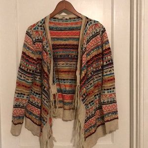 Ya Los Angeles Patterned Sweater Cardigan